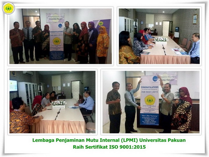 LPMI Universitas Pakuan Raih Sertifikat ISO 9001:2015 