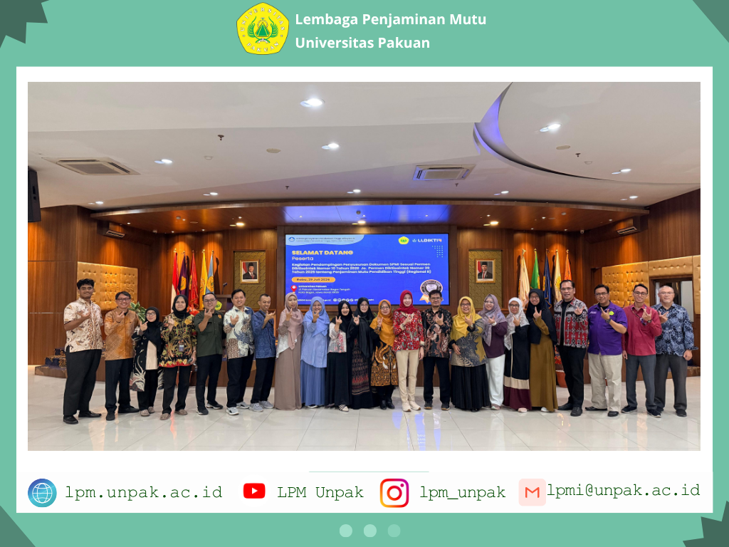Pemaparan Dokumen SPMI sesuai Peraturan Menteri Pendidikan Tinggi Sains, dan Teknologi Nomor 10 Tahun 2026 - 29 Juli 2026