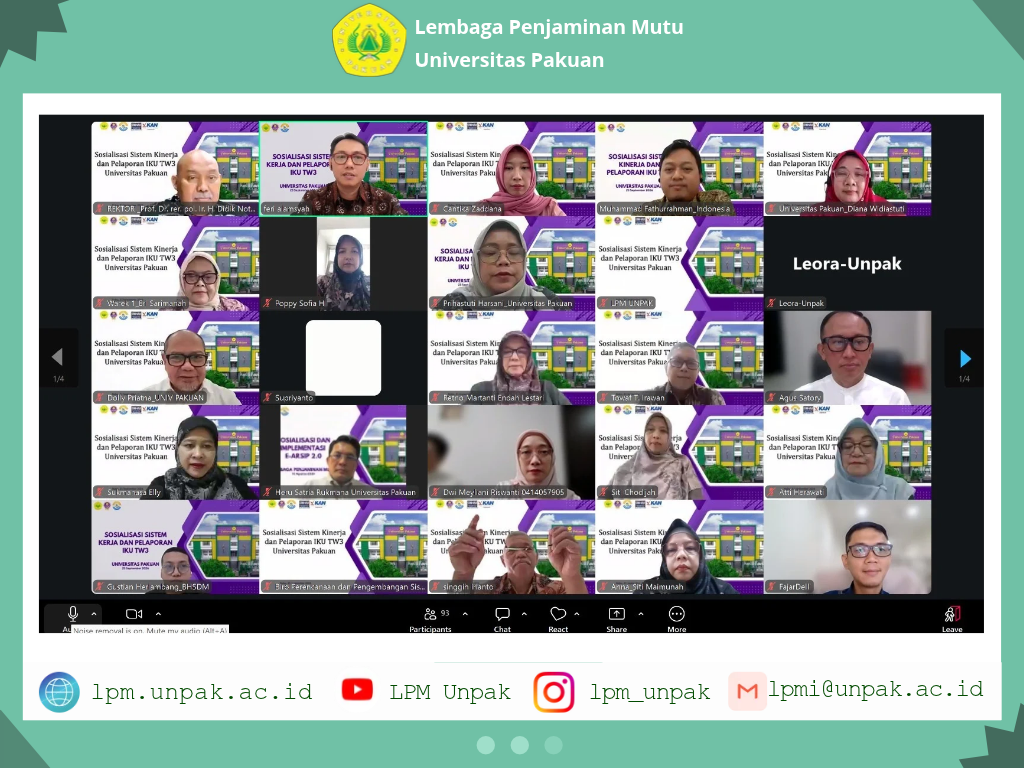 Sosialisasi Sistem Kinerja & Pelaporan IKU Triwulan 3 - 23 September 2026