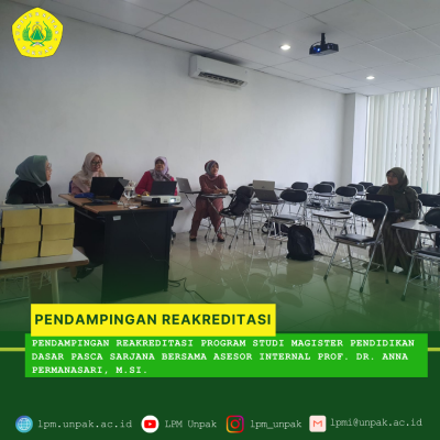 Pendampingan Reakreditasi Program Studi Magister Pendidikan Dasar Pascasarjana - 8 Juli 2024