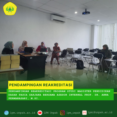 Pendampingan Reakreditasi Program Studi Magister Pendidikan Dasar Pascasarjana 